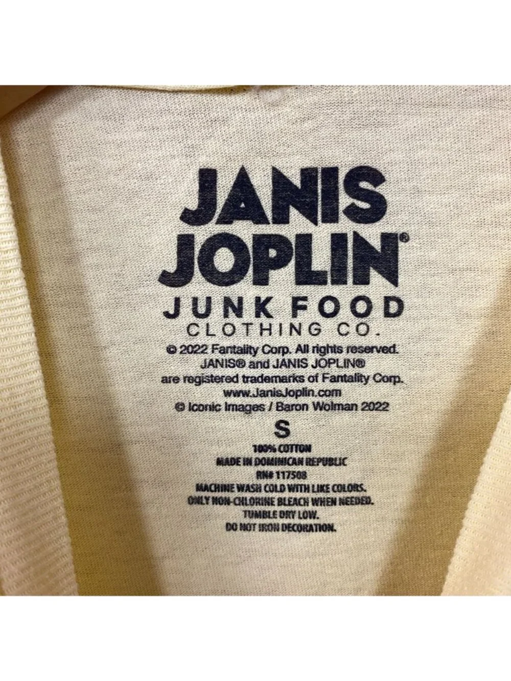 Janis Joplin Peace Festival Shea Stadium '70 T-Shirt Small